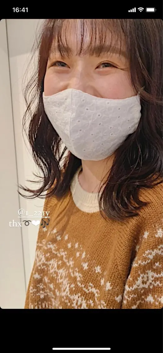 ミディアム カラー RISAKO レイヤーカット🎀のヘアスタイル