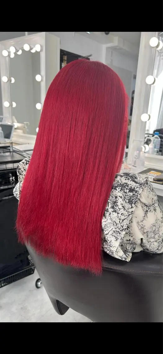 セミロング パープルカラー 髪質改善 ワンズリー中明度 店舗公式のヘアスタイル