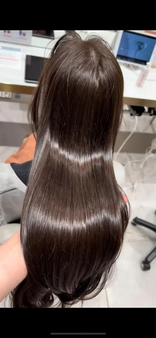 ミディアム カラー グレージュ ボブ カット ヘアカラー トリートメント レイヤー専門家 ダブルカラー修のヘアスタイル