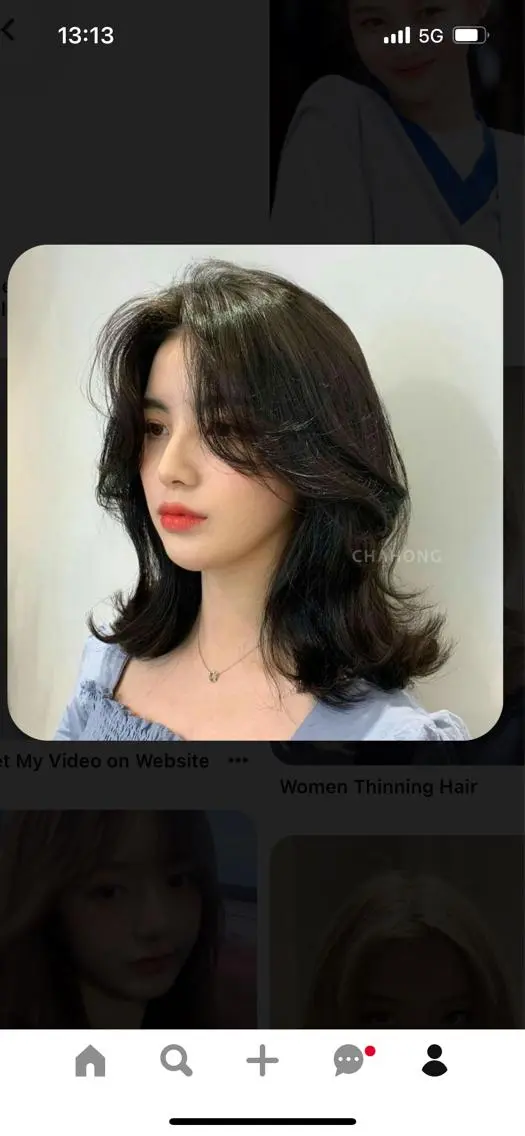 ミディアム 韓国好き🇰🇷 美容師MIKUのヘアスタイル
