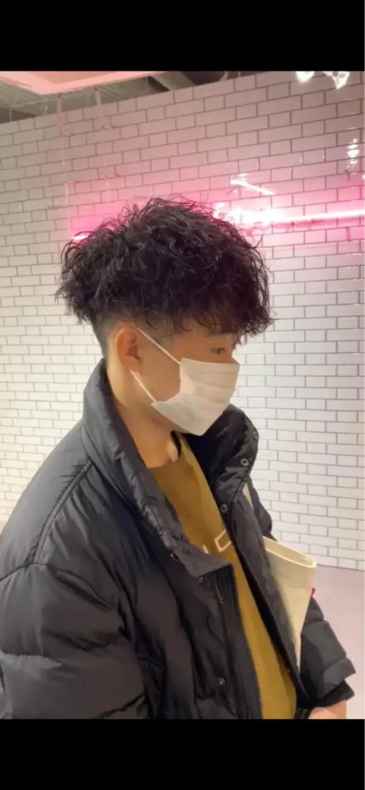 メンズ メンズパーマ 梅田中崎町メンズ 美容師ユースケのヘアスタイル