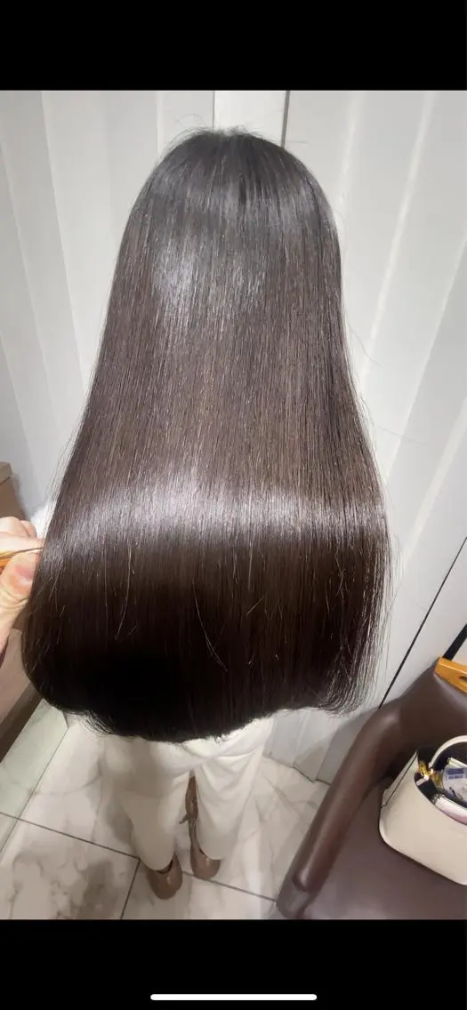 ロング 縮毛矯正 レイヤー×韓国 🇰🇷鈴木啓太のヘアスタイル