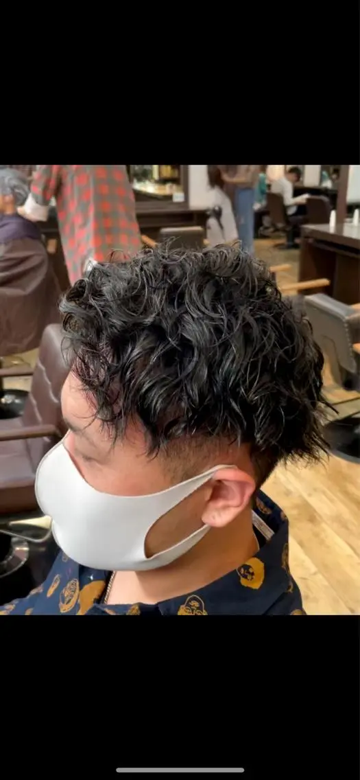 ショート パーマ メンズ メンズパーマ 白子 波巻き/ツイスパ 怜のヘアスタイル