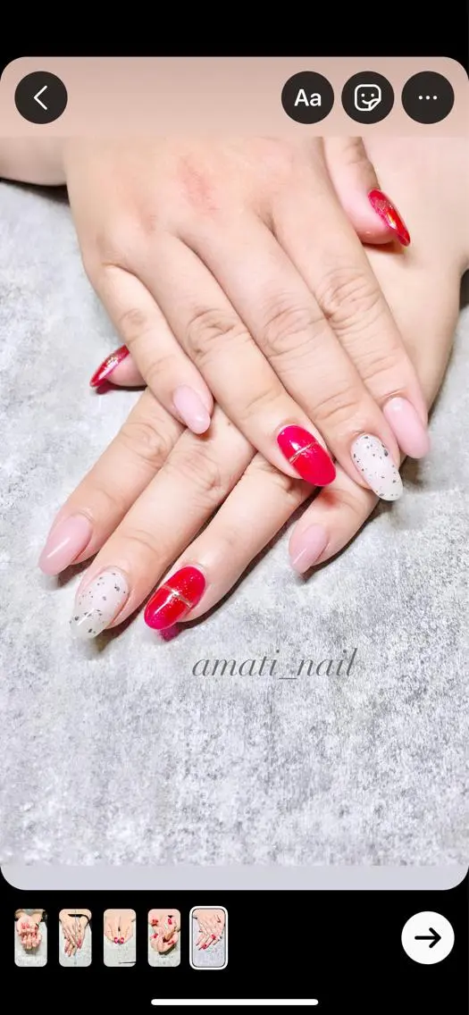 ネイル マグネットネイル ミラーネイル ニュアンスネイル ワンカラーネイル 春ネイル フットネイル amati_nail TAKAKOのネイルデザイン
