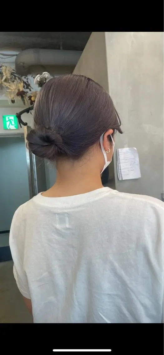 ミディアム パープルカラー レイヤー/メンズ /佐藤あいら🧳👔のヘアスタイル