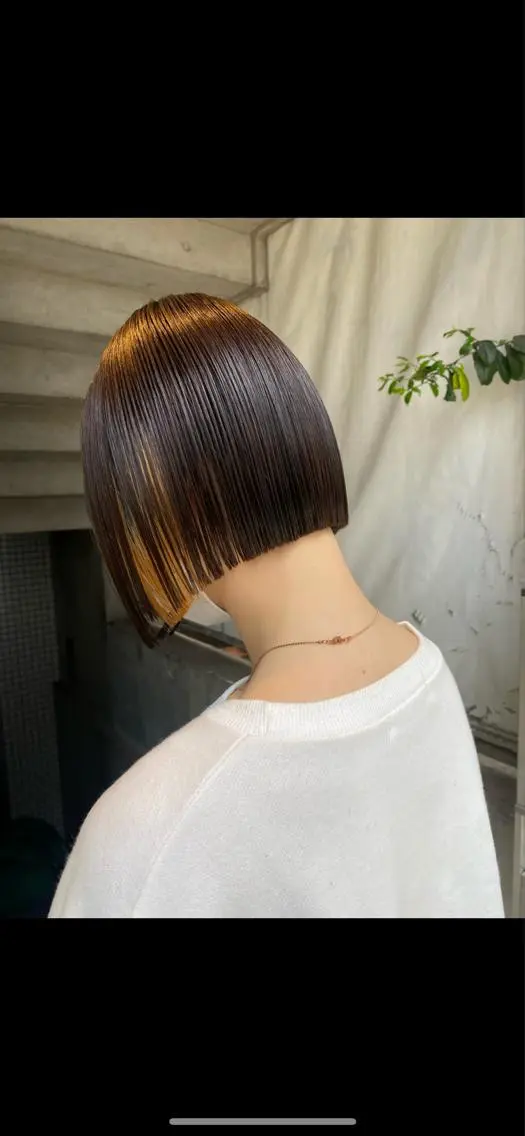 ショート カラー 切りっぱなしボブ ボブ カット トリートメント 似合わせレディース/ メンズ/あゆかのヘアスタイル