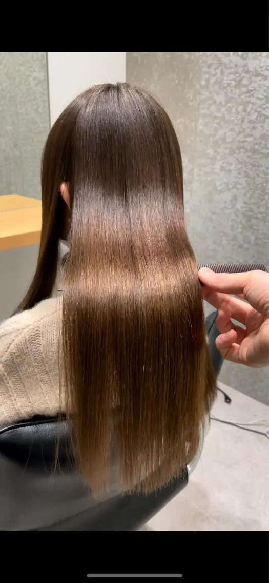 セミロング 髪質改善 トリートメント 酸熱トリートメント 髪質改善ヘアケア 艶髪特化/上田のヘアスタイル
