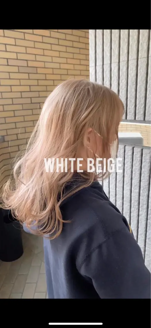 セミロング カラー ベージュカラー ブリーチ ハイトーンカラー ハイトーンベージュ ヘアカラー トリートメント 城 健太郎 💎ハイトーンのヘアスタイル