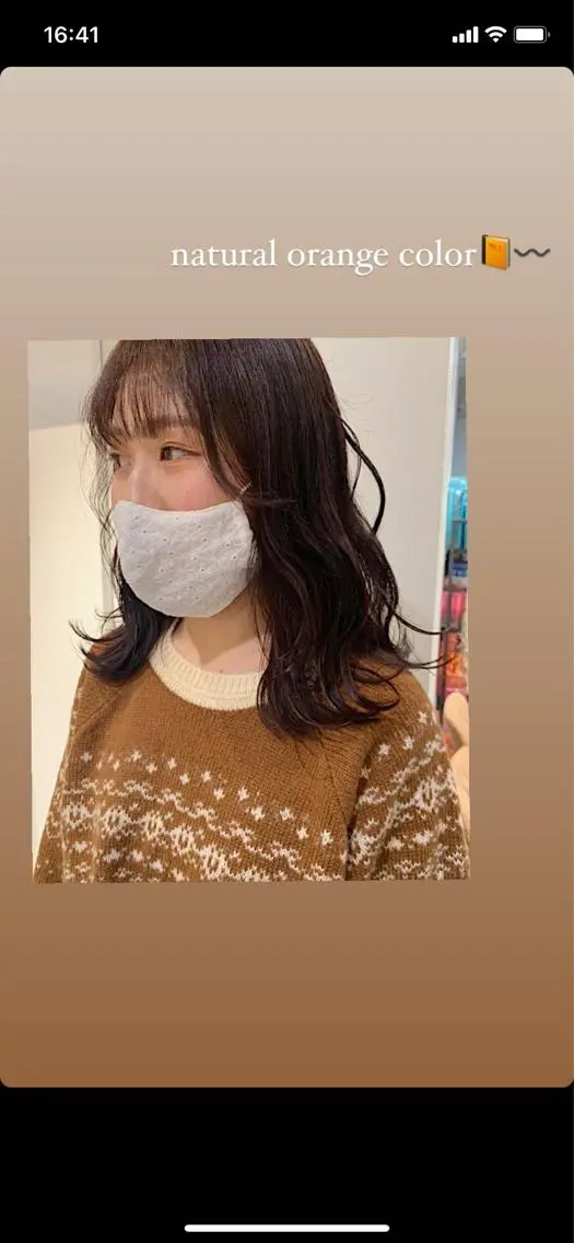 ミディアム カラー RISAKO レイヤーカット🎀のヘアスタイル