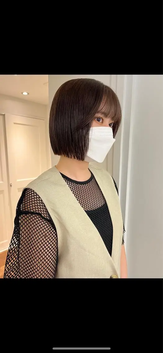 ショート カラー 切りっぱなしボブ ボブ カット ヘアカラー トリートメント 似合わせレディース/ メンズ/あゆかのヘアスタイル