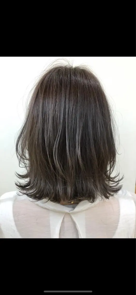 ミディアム カット ヘアカラー 【髪質改善🌿】木本 志歩のヘアスタイル