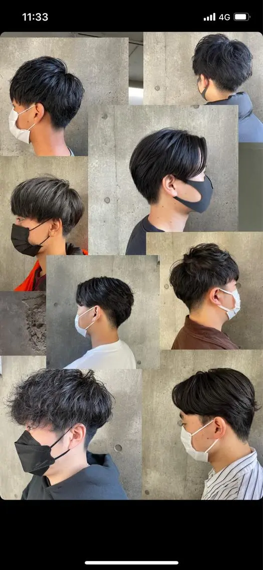 パーマ メンズ もりたみかこ 美容師お休み中のヘアスタイル