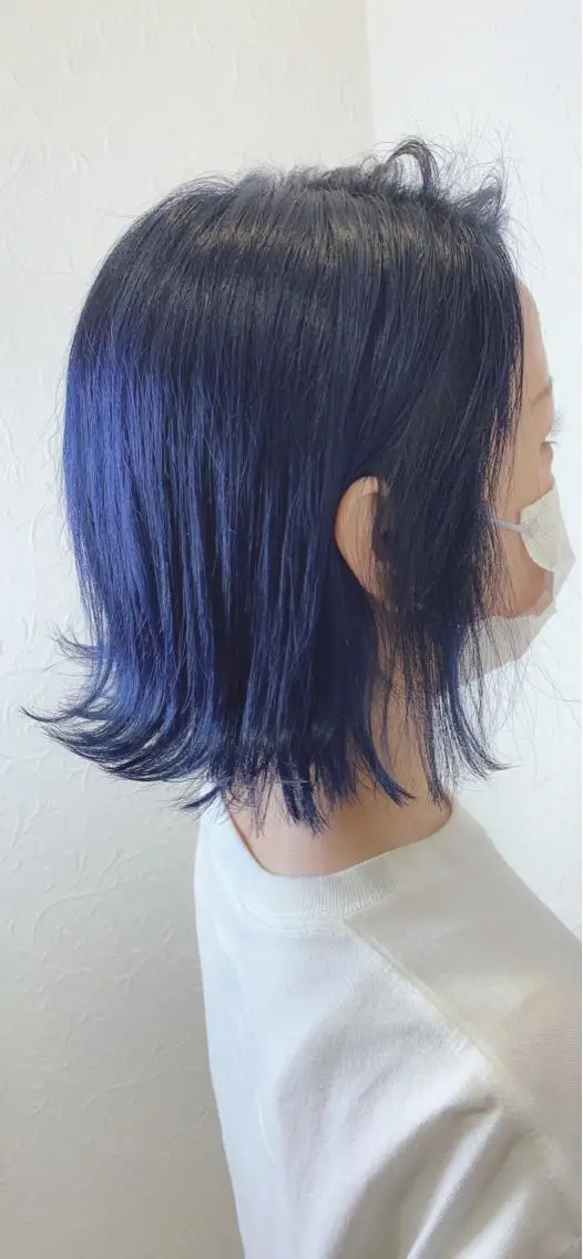 ミディアム カット ヘアカラー トリートメント 【ブリーチ特化】 山崎 悠樹のヘアスタイル