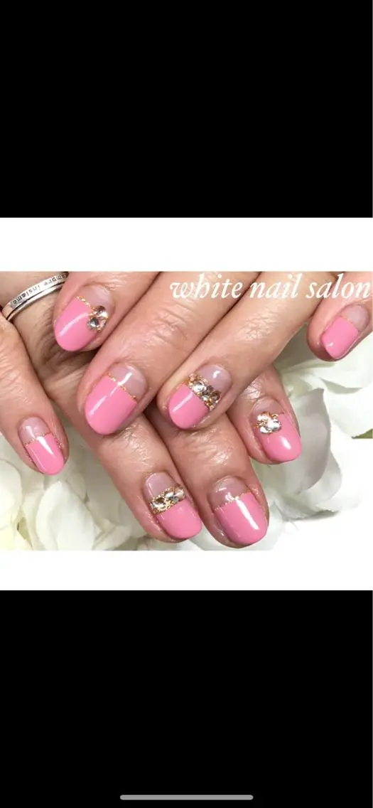 ネイル アートネイル フレンチネイル ジェルネイル オフィスネイル シンプルネイル ハンドネイル white nail salonのネイルデザイン