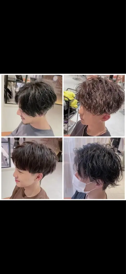 ミディアム メンズ センターパート カット メンズサロン【owl 心斎橋】難波/アメ村のヘアスタイル