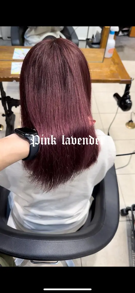 セミロング カラー ラベンダーカラー ピンクカラー ピンクラベンダー メンズパーマ特化 🌟Gakutoのヘアスタイル