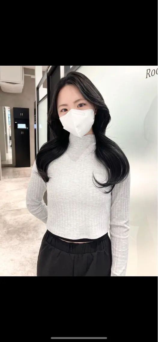 ロング 韓国風ヘア レイヤーカット カット ヘアカラー トリートメント 韓国レイヤーカット 髪質改善▫️水野有真のヘアスタイル