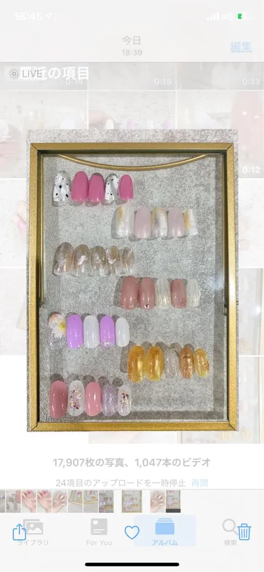 ネイル ミラーネイル ニュアンスネイル 春ネイル Nail Salon　Ｋのネイルデザイン