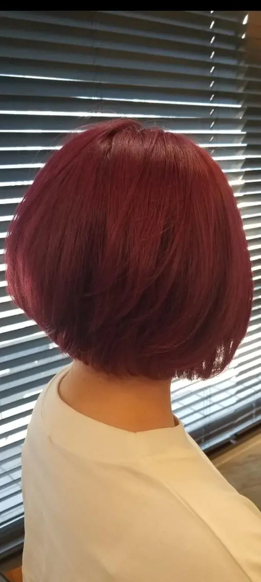 ショート カラー レッドカラー 伊藤 傑のヘアスタイル