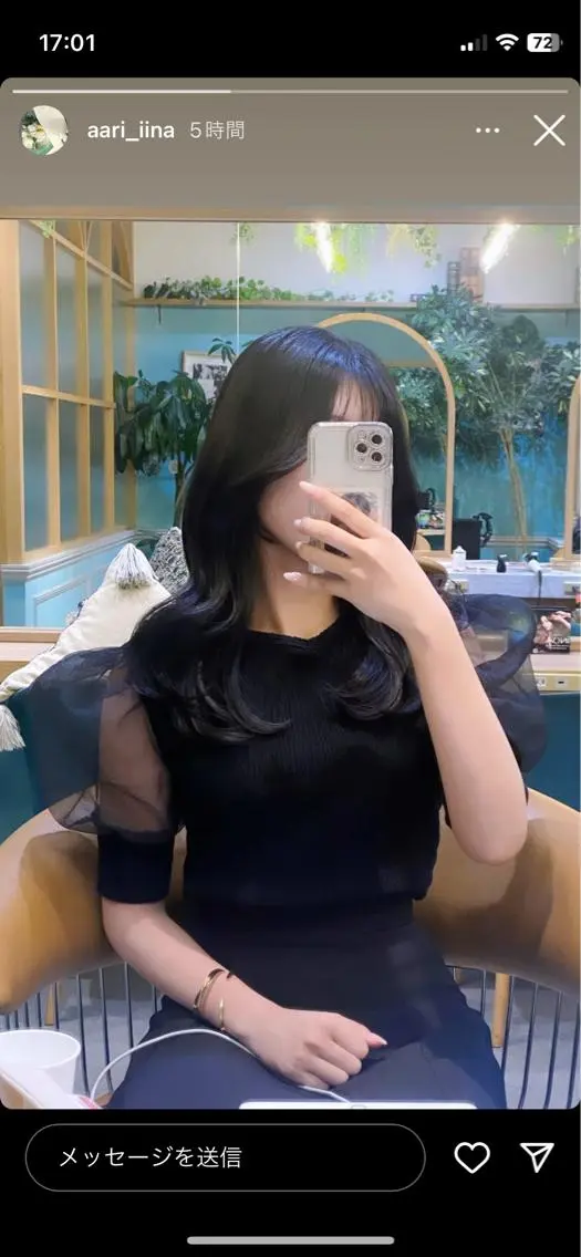 セミロング カット ヘアカラー トリートメント 山本翔一郎 韓国顔周りレイヤーのヘアスタイル