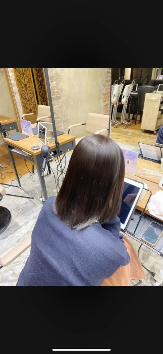 カラー 銀座/レイヤー 顔周りカット溝手優太のヘアスタイル
