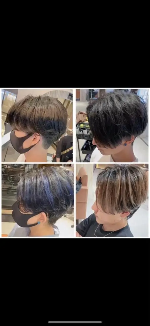 ミディアム カラー メンズ ヘアカラー トリートメント ヘアセット メンズサロン【owl 心斎橋】難波/アメ村のヘアスタイル