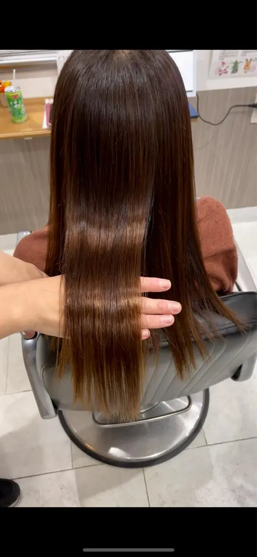 ロング 髪質改善 亀川蓮 Agu hairのヘアスタイル