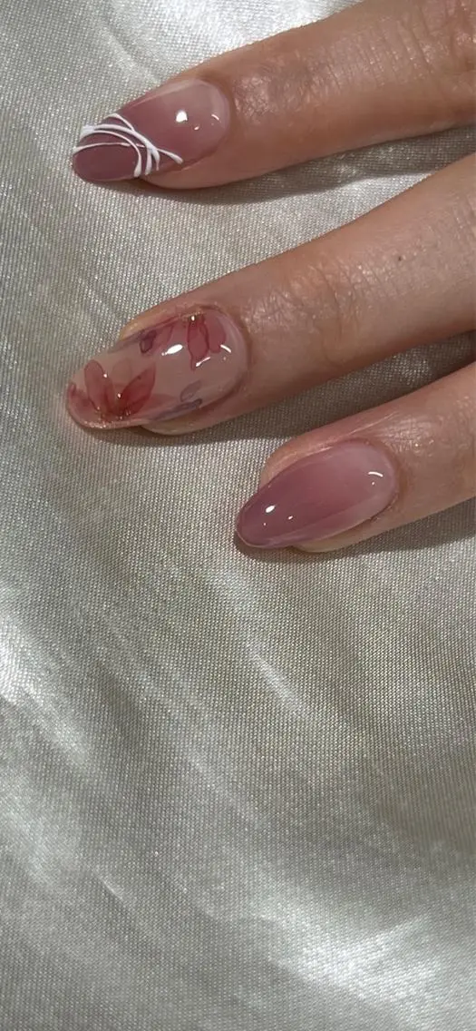 ネイル 持ち込み ニュアンスネイル Charme. NOBUKOのネイルデザイン