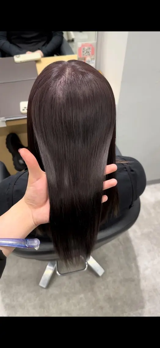 ミディアム ヘアカラー 巻ける髪質改善🫧ハ イライト/永田汰伊智のヘアスタイル