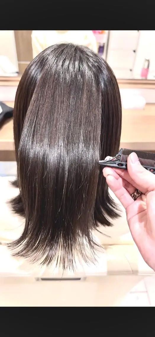 ミディアム カラー パーマ 横山 直輝のヘアスタイル