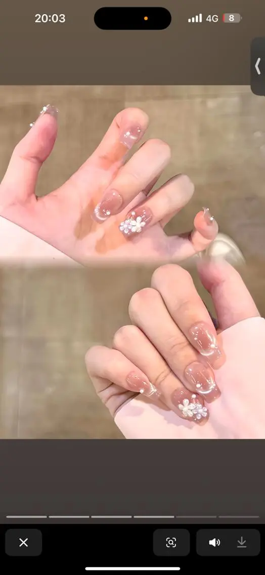 ネイル チークネイル フラッシュネイル ジェルネイル キラキラネイル 韓国ネイル Hanaai Salonスニタのネイルデザイン