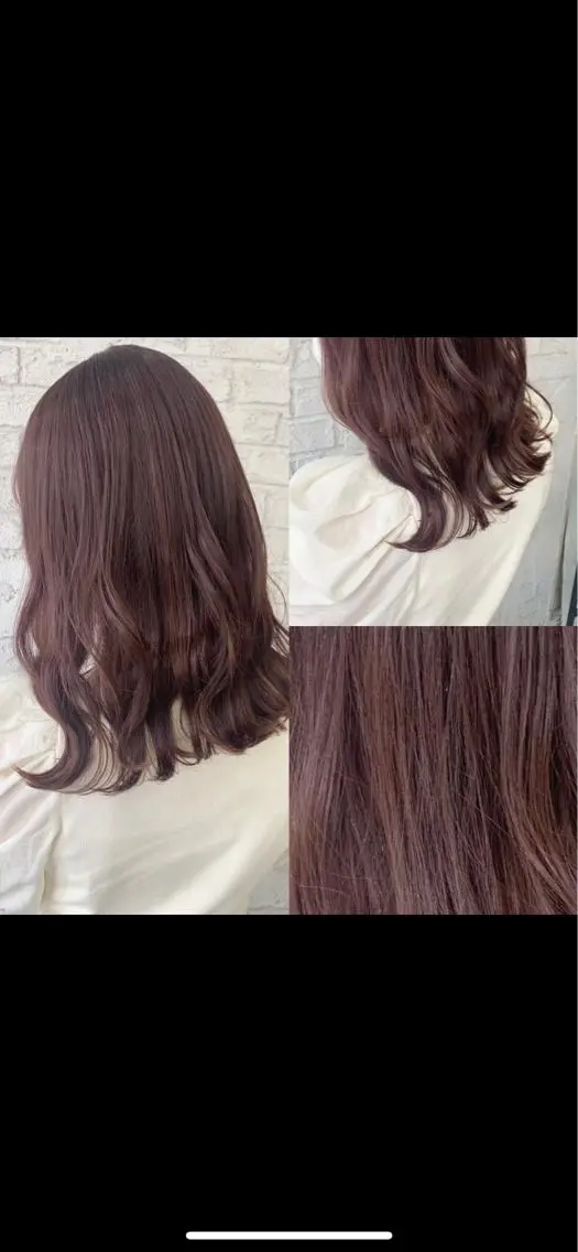 セミロング カラー ヘアカラー トリートメント エクステ＆艶カラー 🎀YURINA🎀のヘアスタイル