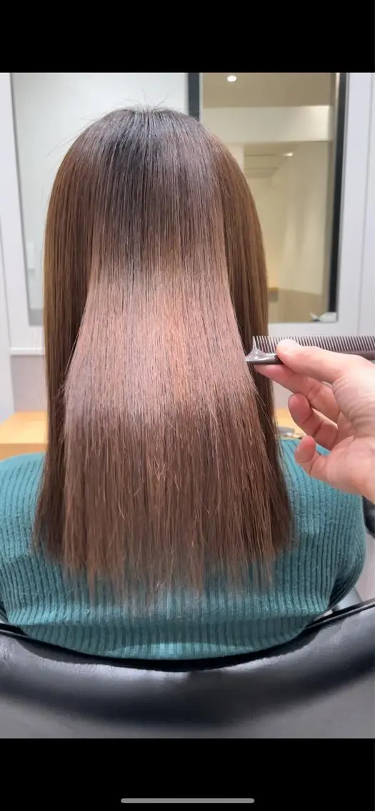 セミロング 髪質改善 トリートメント 酸熱トリートメント 髪質改善ヘアケア 艶髪特化/上田のヘアスタイル