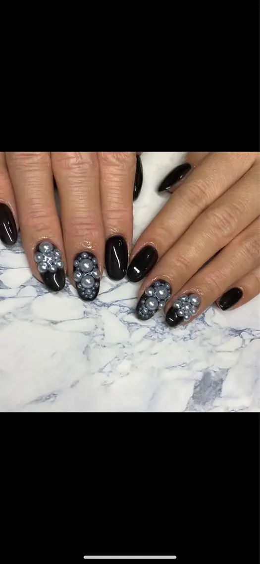 ネイル ワンカラーネイル ストーンネイル ハンドネイル yuki nail...のネイルデザイン