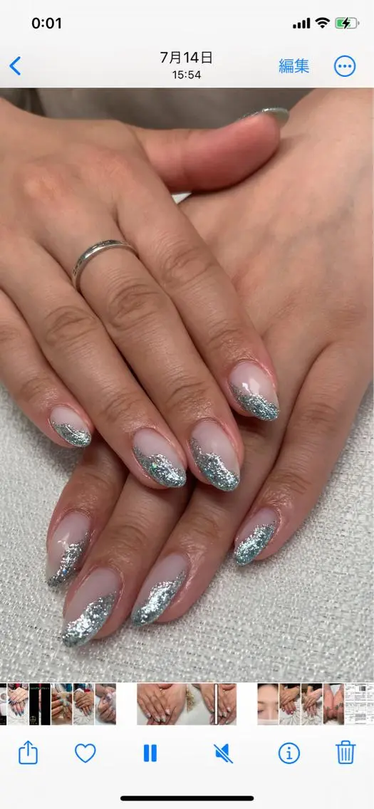 ネイル アートネイル ジェルネイル ハート キラキラネイル スカルプネイル ハンドネイル ハンドケア Kira Nailのネイルデザイン