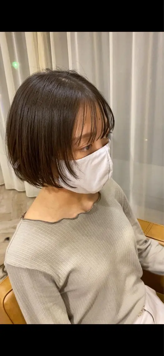 ショート ボブ LUVISM新潟🎀 透明感カラー/ミユのヘアスタイル