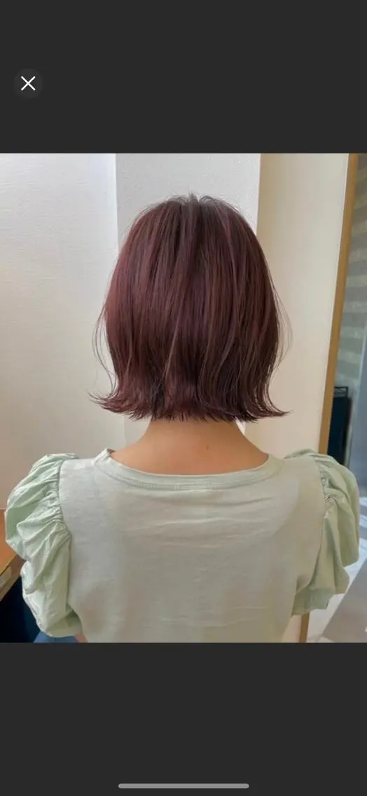 ショート カラー 廣瀬双葉 ボブ/ミディアムのヘアスタイル