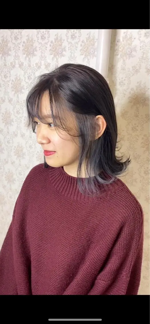 ミディアム カット ヘアカラー en Siena エンシエナのヘアスタイル
