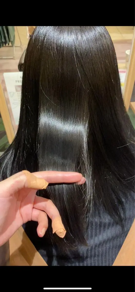 ロング カラー トリートメント 酸熱トリートメント カット トリートメント 横野 朱音のヘアスタイル