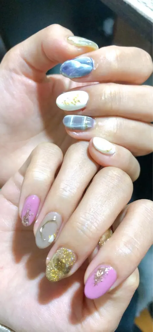 ネイル アートネイル ワンカラーネイル Ｍ☆NAIL asamiのネイルデザイン
