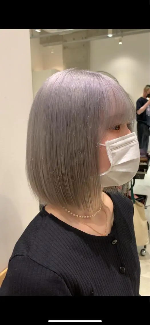 ミディアム カラー れい🫧 ハイトーン特化のヘアスタイル