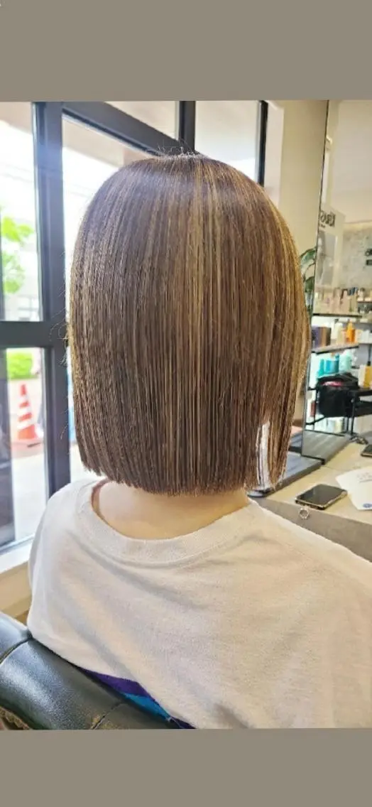 ミディアム カラー 関口 友菜のヘアスタイル