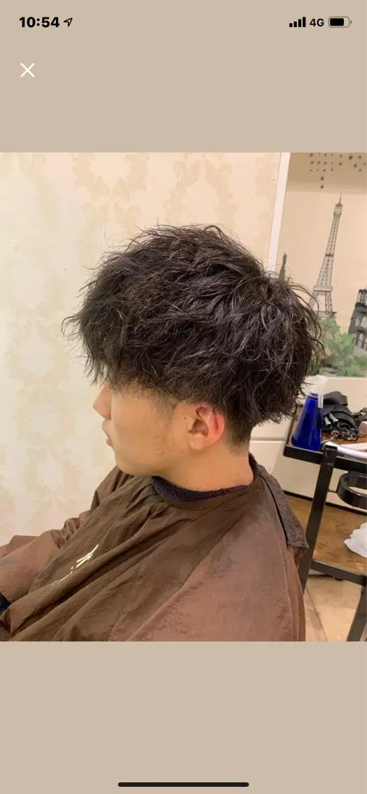 パーマ 永島 諒のヘアスタイル