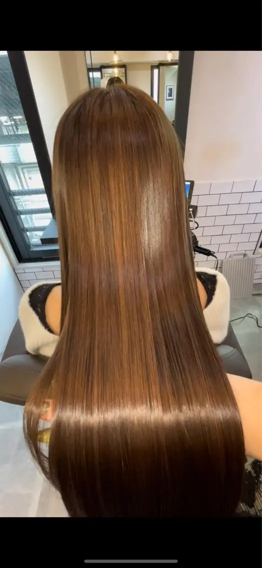 ロング 髪質改善 トリートメント トリートメント 美髪✨髪質改善 &艶カラーmanaeのヘアスタイル