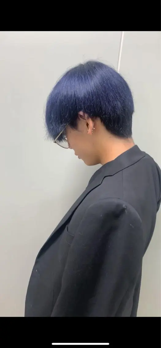 カラー メンズ Agu peachのヘアスタイル
