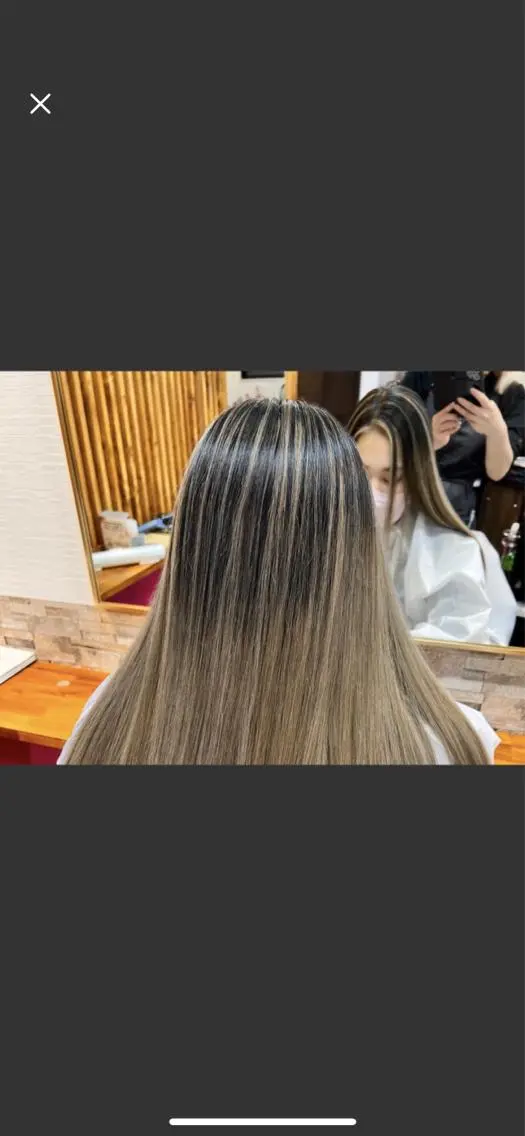 ロング カラー ヘアカラー&縮毛矯正 STAR☆RIVERのヘアスタイル