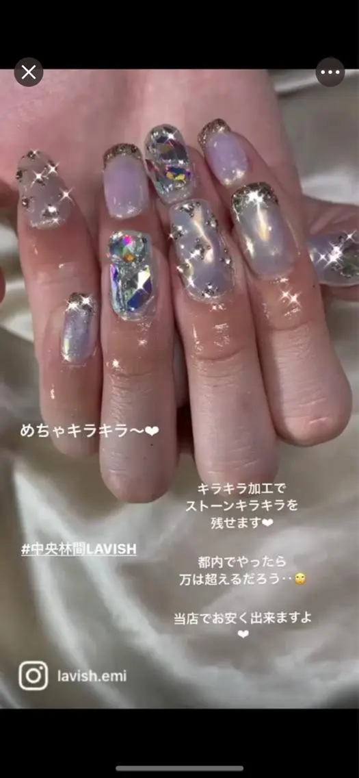 ネイル LAVISH 大和店 emi・:*+のネイルデザイン