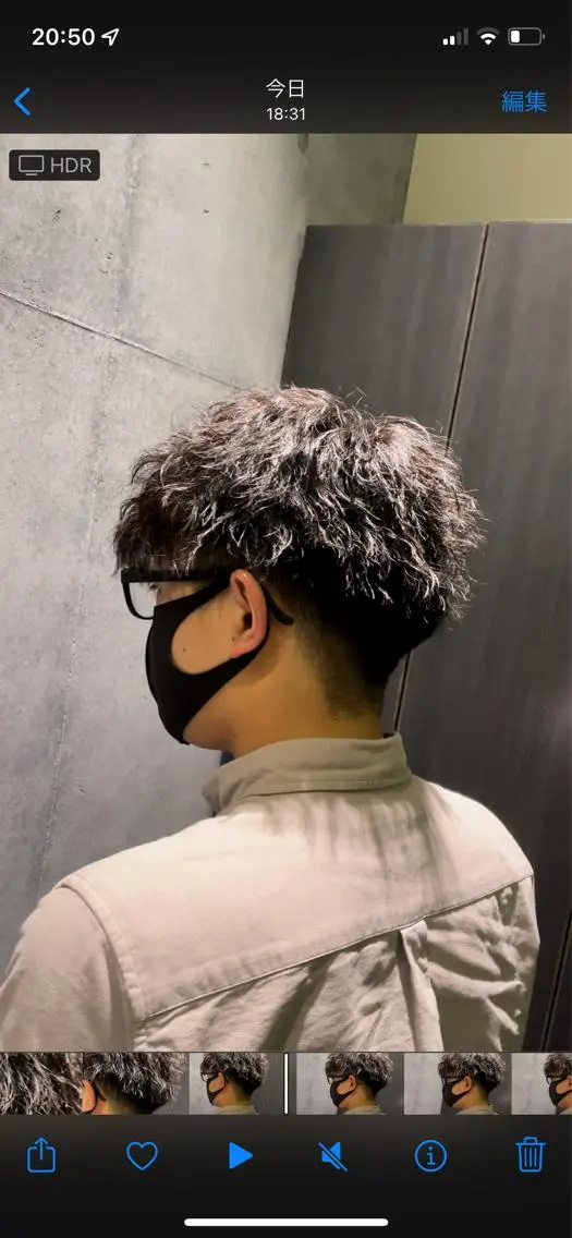 パーマ メンズ カット パーマ トリートメント 優真/難波で 1番パーマが上手いのヘアスタイル