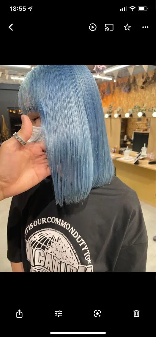 ミディアム カラー ヘアアレンジ ネイル マツエク・マツパ アイブロウ chapter問屋町 💘小室明華のヘアスタイル