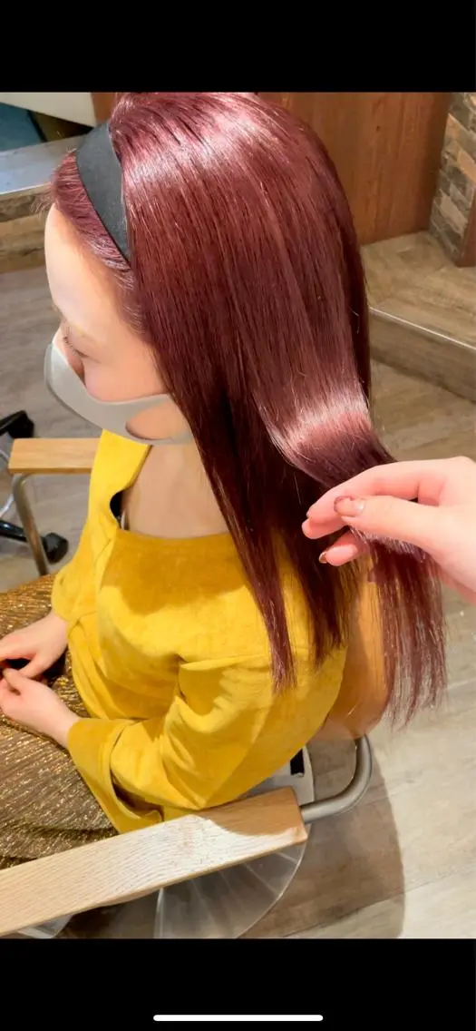 セミロング ヘアカラー トリートメント ヘアセット 大泉 美久のヘアスタイル
